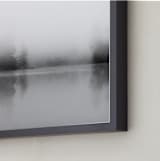 "Lost In Grey" - Art Print in Grey by Jennifer Morrow - Frame Close-up