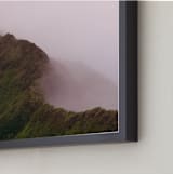 "A Restart" - Art Print in Dark Moss Green by Tania Medeiros - Frame Close-up