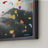 "clouds I" - Art Print in rainbow by Sumak Studio - Frame Close-up