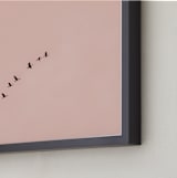 "Birds in Flight" - Art Print in Blush by Kaitie Bryant - Frame Close-up