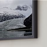 "Ice Field" - Art Print in snow grey by Jeff Vilkin - Frame Close-up
