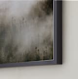 "Pacific North Fog" - Art Print in Forest Green by 1885 Atelier - Frame Close-up