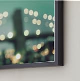 "NYC Dusk" - Art Print in Dark Mint by Caroline Mint - Frame Close-up