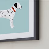 "Dalmatian" - Art Print in Sky by Kacey Kendrick Wagner - Frame Close-up