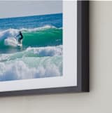 "Surfer Dude " - Art Print in ocean blue green by Sea and Sky - Frame Close-up