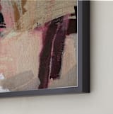 "Pink Lush" - Art Print in ruby red by Lauren Packard - Frame Close-up