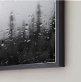 "Rainy Weather Drive" - Art Print in Black and white by Ardell McLennan - Frame Close-up