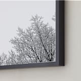 "Frosted Afternoon" - Art Print in Frosted White by Three Wings North - Frame Close-up