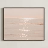"I Want To Dive Into Your Ocean" - Art Print in Paradise Peach by Summer Strauch - Framed