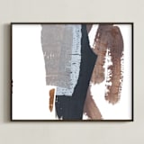 "A Trail to Follow" - Art Print in Obsidian by Jennifer Daily - Framed