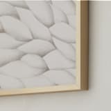 "Carved Wood" - Art Print in Bone by Emily Kariniemi - Frame Close-up