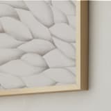 "Carved Wood" - Art Print in Bone by Emily Kariniemi - Frame Close-up