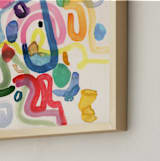 "Daydreaming II" - Art Print in Ivory by Sumak Studio - Frame Close-up