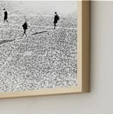 "Figureground #1 - Moving by a silence path" - Art Print in Ivory Black by Van Tsao - Frame Close-up
