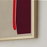 "A-walk around the block" - Art Print in Hot Fire by Alain Castoriano - Frame Close-up
