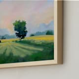 "Far Fields" - Art Print in Summer Sky by Stephanie Goos Johnson - Frame Close-up