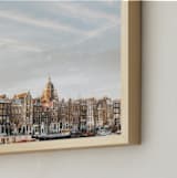 "Minimalist Sunset in Amsterdam" - Art Print in Sunset Blue by The One With Wanderlust - Frame Close-up