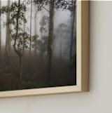 "Trees in the Mist" - Art Print in Fog White by Benno and Noosa - Frame Close-up