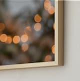 "Holiday Bokah" - Art Print in Evergreen by Rosie Elena Thompson - Frame Close-up