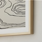 "Walkabout" - Art Print in Paperwhite by Kelly Johnston - Frame Close-up