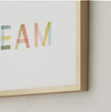 "Dreaming in color" - Art Print in White by Kelsey Carlson - Frame Close-up