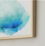 "Cloud Rise Blues" - Art Print in Clear blue by kelli hall - Frame Close-up