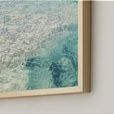 "Above and Below" - Art Print in Madeline Blue by Karen Kaul - Frame Close-up