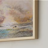 "Dal Lake Sunset" - Art Print in sunset by Ramnik Velji - Frame Close-up
