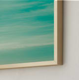 "Mint sky" - Art Print in Light turquoise by Lying on the grass - Frame Close-up