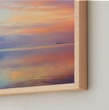 "Across the Reef" - Art Print in Sunrise Pastels by Zemina Zaferakis - Frame Close-up