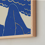 "Beach Day" - Art Print in Seaside Reverie by Roochita Chachra - Frame Close-up