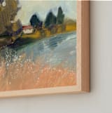 "Take Me Home I" - Art Print in Wheat by Lindsay Megahed - Frame Close-up