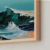 "Prevail I" - Art Print in Ocean Sky by Jamie Peterson - Frame Close-up