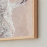 "Sea Love" - Art Print in Peach Nude by Tania Medeiros - Frame Close-up