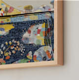 "The Lake House" - Art Print in Polo Blue by Lee-Anne Schmidt - Frame Close-up