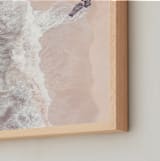 "Sea Love" - Art Print in Peach Nude by Tania Medeiros - Frame Close-up