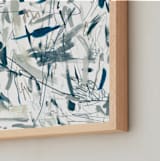 "Take The Leap" - Art Print in Ocean by Kristine Sarley - Frame Close-up