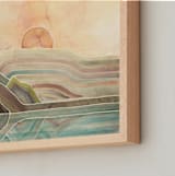 "Much Bigger Than Us" - Art Print in Earth by Heidi Lowell - Frame Close-up