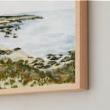 "Carmel by the Sea" - Art Print in Neutral Sand by Jennelle Lynn - Frame Close-up