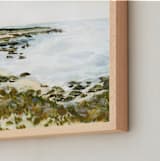 "Carmel by the Sea" - Art Print in Neutral Sand by Jennelle Lynn - Frame Close-up