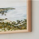 "Carmel by the Sea" - Art Print in Neutral Sand by Jennelle Lynn - Frame Close-up
