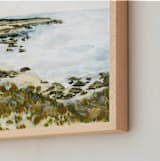 "Carmel by the Sea" - Art Print in Neutral Sand by Jennelle Lynn - Frame Close-up