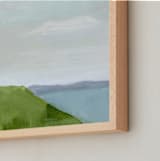"House on the Hill" - Art Print in Ocean Blue by Jen Tips - Frame Close-up