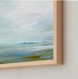 "Lagoon" - Art Print in Soft Sage by Roberta Hoiness Art - Frame Close-up