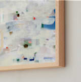 "parcel" - Art Print in Denim by Lindsay Megahed - Frame Close-up