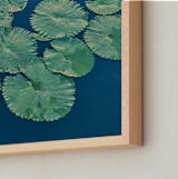 "Painted Lily Pads" - Art Print in Lily Pad by Jessica C Nugent - Frame Close-up