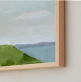 "House on the Hill" - Art Print in Ocean Blue by Jen Tips - Frame Close-up