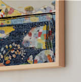 "The Lake House" - Art Print in Polo Blue by Lee-Anne Schmidt - Frame Close-up