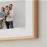 "With a Heart: Landscape Framed Photo" - Framed Photo in Taupe by Laura Hamm - Frame Close-up