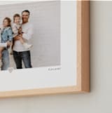 "With a Heart: Landscape Framed Photo" - Framed Photo in Taupe by Laura Hamm - Frame Close-up